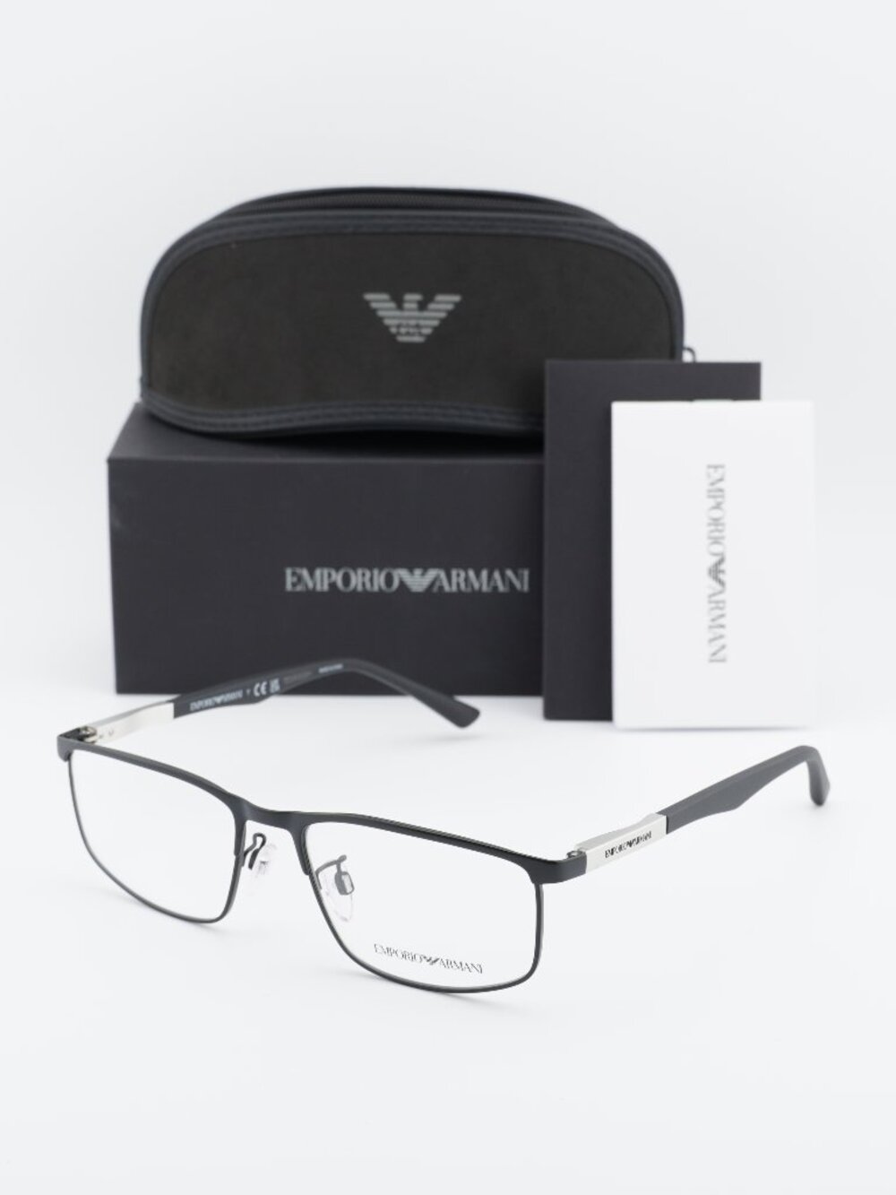 Emporio Armani EA1131 3001 Rectangle Eyeglasses 54 mm - Black